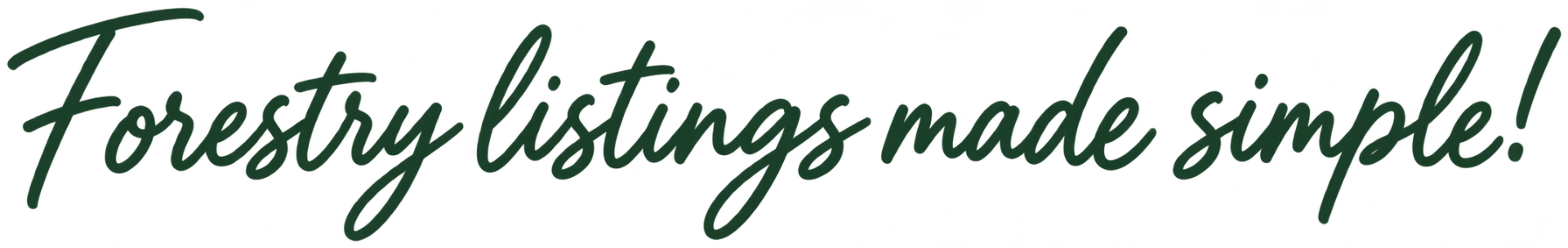 Forestry listings made simple!